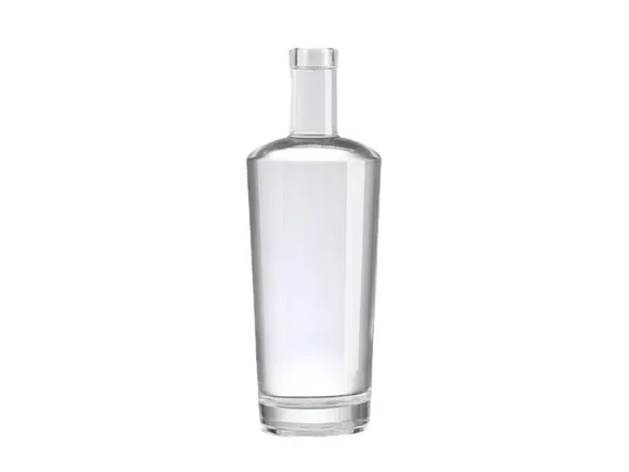 Clear Glass Liquor Bottles Rum Whiskey Tequila Vodka — main view