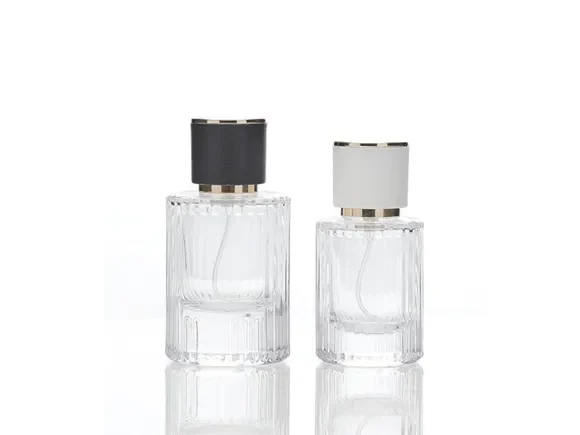 Luxurious Inside Carved Perfume Glass Bottle — main view