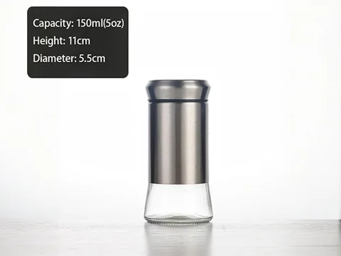 () Glass Spice Jars With Shaker Lids