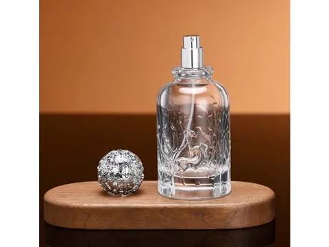 Round Perfume Bottles with Metal Cap — view 3