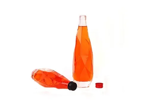 Glass Beverage Juice Water Bottle with Lids — view 2