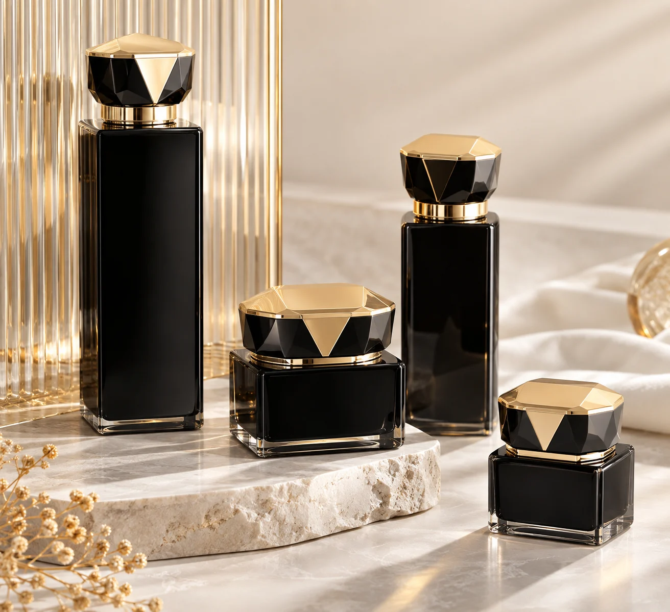 Skincare Bottle Sets — studio composition AS0012