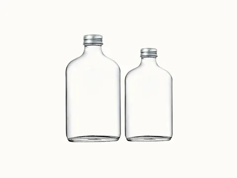 Clear Shoulder Glass Juice Bottles