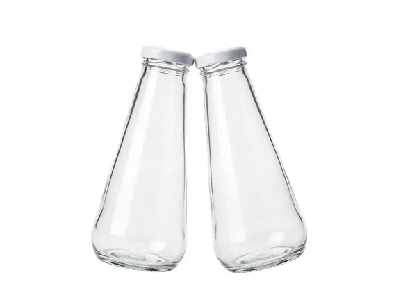 () Glass Beverage Bottles with Lids — main view