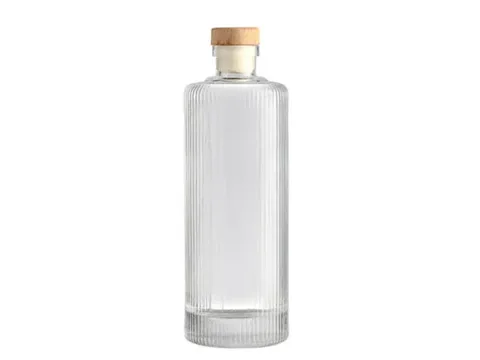 Fancy Round Glass Liquor Bottles — view 1