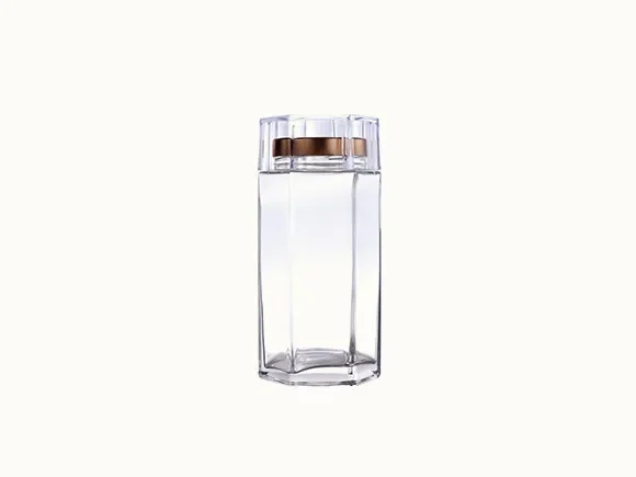 Clear Glass Honey Jars — main view