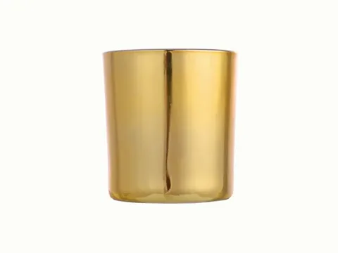 Gold Glass Candle Jars — view 1