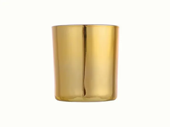 Gold Glass Candle Jars — main view