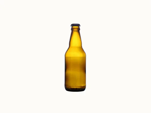 Amber Glass Beer Bottle