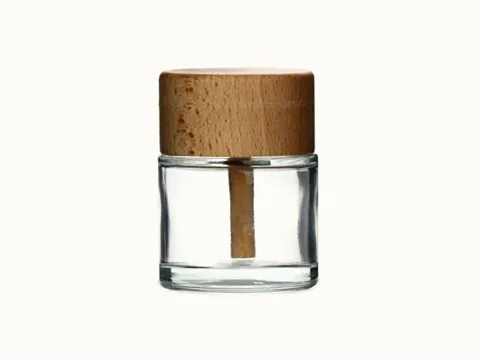 Round Wooden Lid Aromatherapy Bottle — view 1