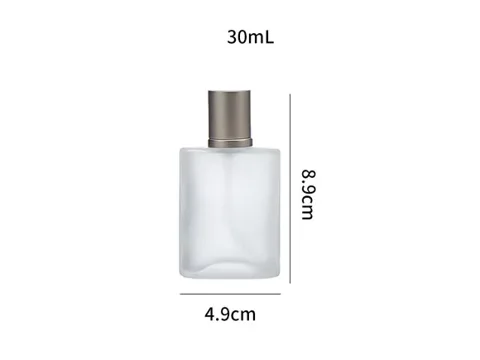 Frosted In-Stock Glass Perfume Bottles — view 2