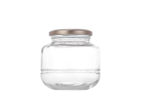 Glass Food Storage Jars with Metal Lids — main view