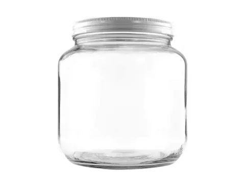 Round Large Glass Jar with Lid — view 2
