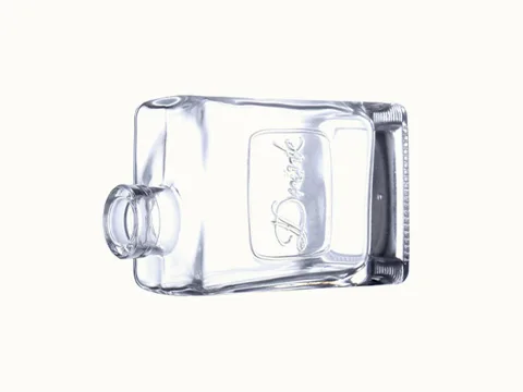 Clear Fruit Wine Glass Bottle — view 4