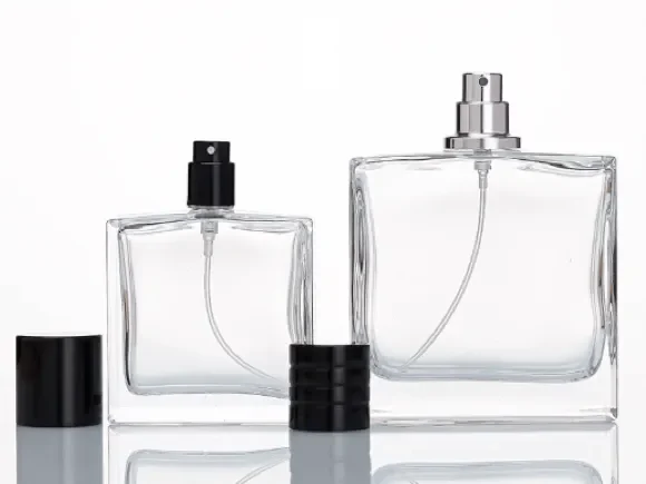 Square Glass Perfume Bottles — main view