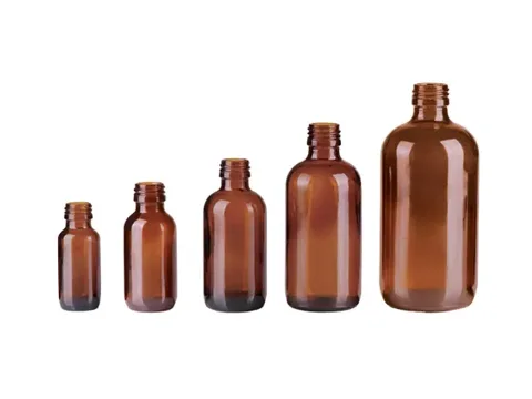Amber Glass Medicine Bottle