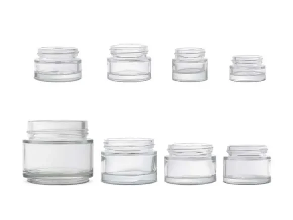 Glass Face Cream Jars — main view