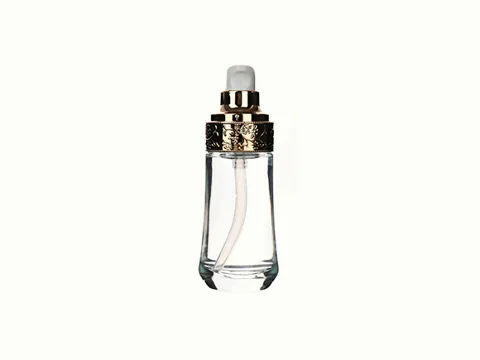 Clear Round Spray/Pump Glass Lotion Bottles — view 7
