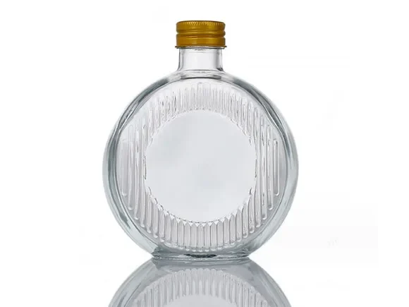 Round Glass Juice Bottles With Lids — main view
