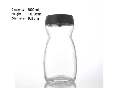 Glass Coffee Jars with Lids Food Storage Container — view 5
