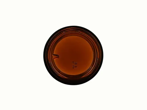 Amber Shoulder Spray/Pump Round Glass Lotion Bottles — view 3