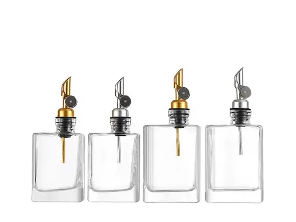 Square Small Olive Oil Bottles Glass Dispenser — main view