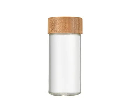 () Round Glass Spice Jars With Lids