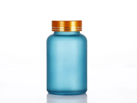 () Glass Pill Packer Bottles with Lids — view 5