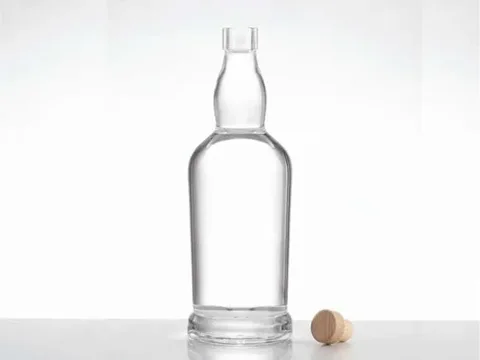 Round Whiskey Bottle Liquor Container — view 2