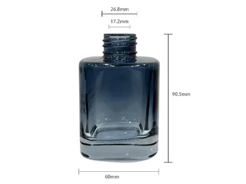 Car Square-Round Glass Reed Diffuser Bottle Refillable Aromatherapy — view 3