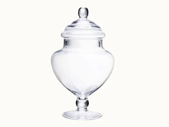 Large Clear Glass Candy Buffet Jars — main view