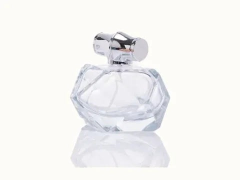 Glass Perfume Bottle With Golden Lid — view 1