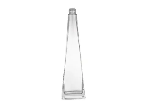 Pyramid Glass Alcohol Bottle Screw Neck — view 1
