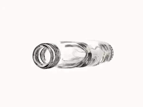 Clear Shoulder Glass Juice Bottles — view 3