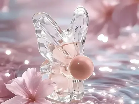 Glass Perfume Bottle Butterfly Style — view 3