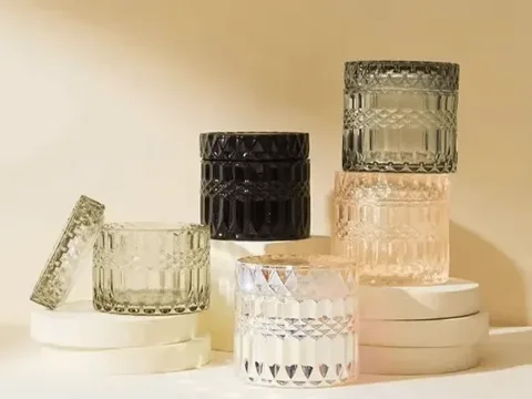 Glass Candle Jar with Lid — view 3