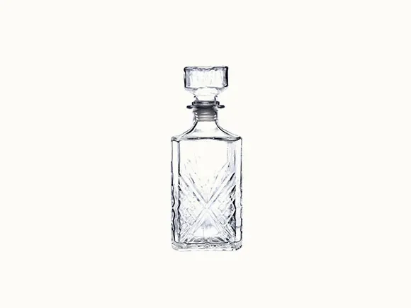Clear glass Wine Bottle — main view