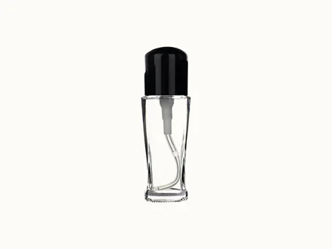 Clear Round Spray/Pump Glass Lotion Bottles — view 5