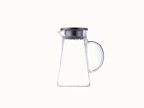 Clear Glass Teapot Jar