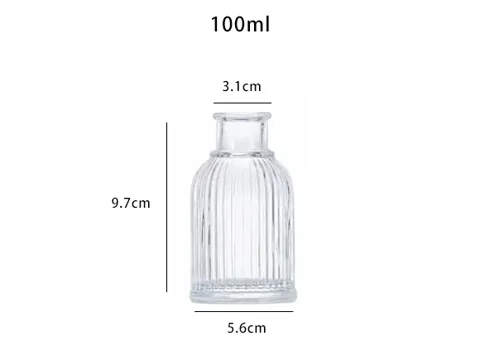 Curved Elegant Glass Diffuser Bottle — view 3