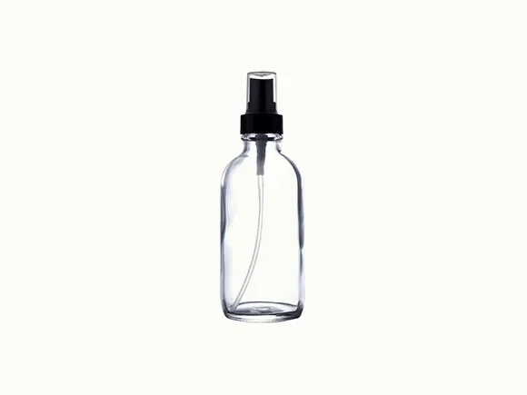 Clear Boston Bottle with Sprayer Pump — main view