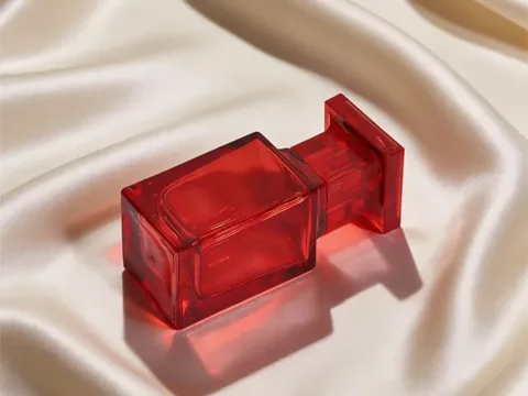 Square Fancy Glass Perfume Bottles with Caps — view 5
