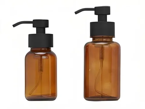 Amber Glass Hand Soap Dispenser