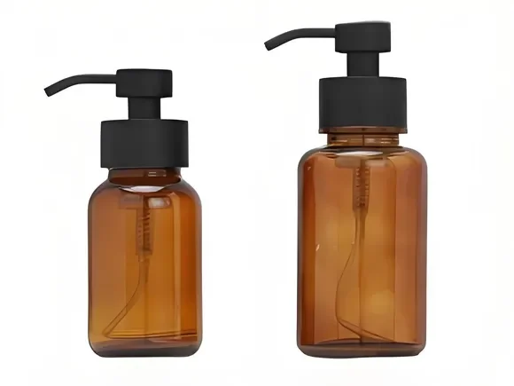 Amber Glass Hand Soap Dispenser — main view
