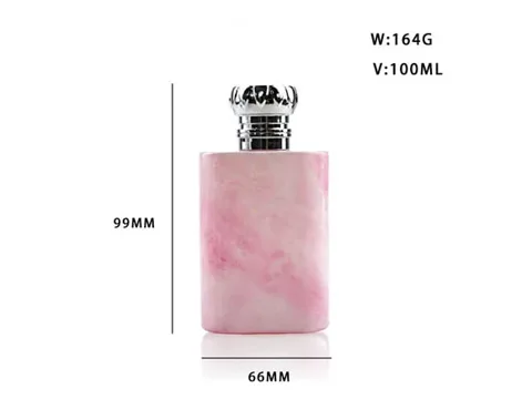 Pink Glass Perfume Bottles — view 3