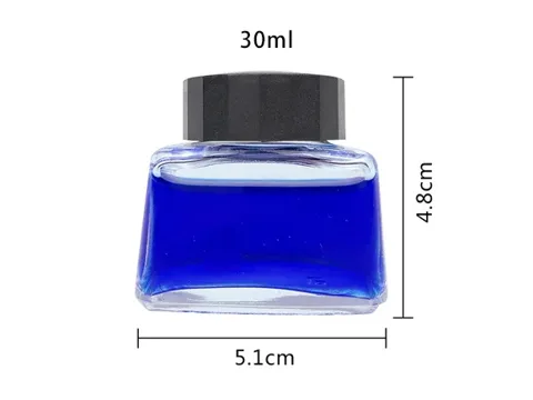 Glass Ink Jars with Lids — view 2