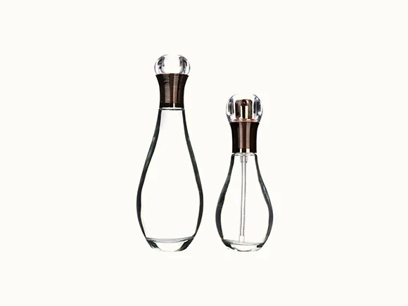 Clear Lamp Shape Spray/Pump Glass Lotion Bottles — main view