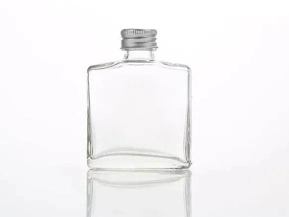 Flat Mini Liquor Bottles with Screw Cap — main view