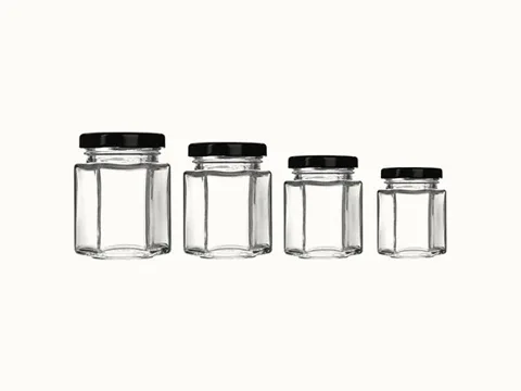 Clear Honey Jar Glass
