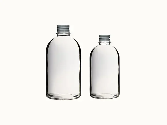 Clear Glass Juice Bottle — main view